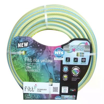 FITT Yellow Tubo Irrigazione Anti-Torsione NTS 15 mm, 25 m