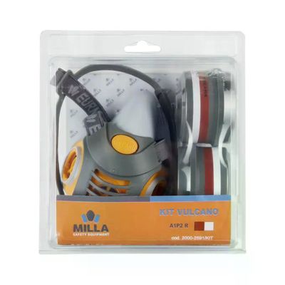 MILLA Vulcano 2000-2595 Maschera Respiratoria Bifiltro con Filtri ABEK1P3 MILLA Vulcano 2000-2595 Maschera Respiratoria Bifiltro con Filtri ABEK1P3