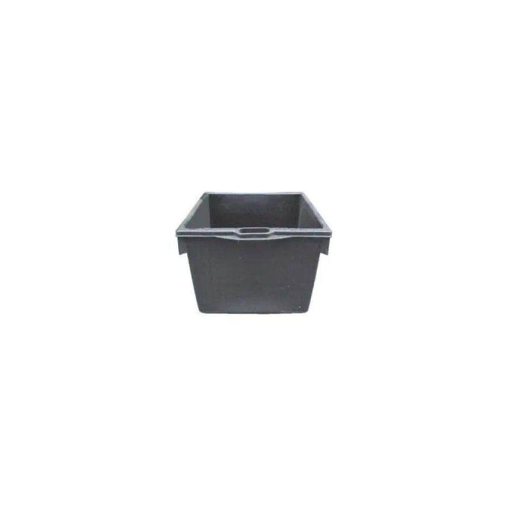 ICS Cesta Quadra per Macerie 60 L, 48 × 48 × 37 cm, Nera