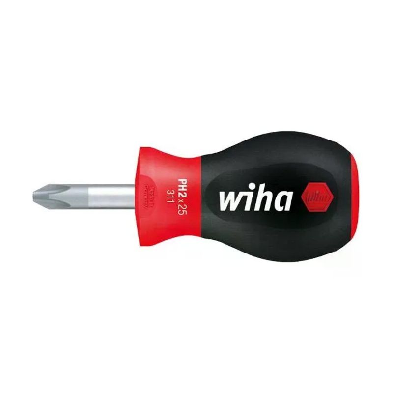 Wiha SoftFinish Nano Stubby 31140 – Cacciavite Phillips PH2, 25 mm