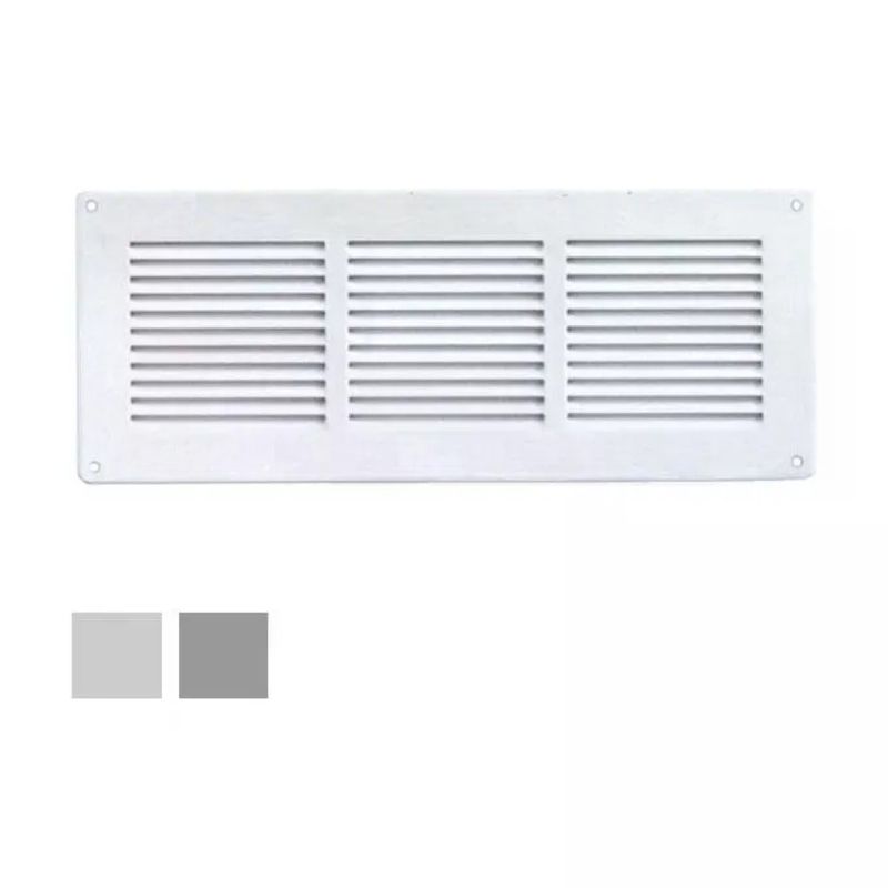 LAVENTILAZIONE La Ventilazione GL30RB-Y Griglia di ventilazione bianca 34 x 14 cm con rete antinsetti