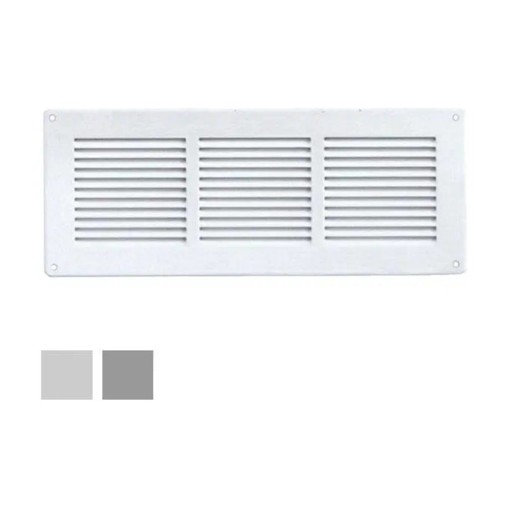LAVENTILAZIONE La Ventilazione GL30RB-Y Griglia Rettangolare Bianca 34 x 14 cm con Rete Antinsetti