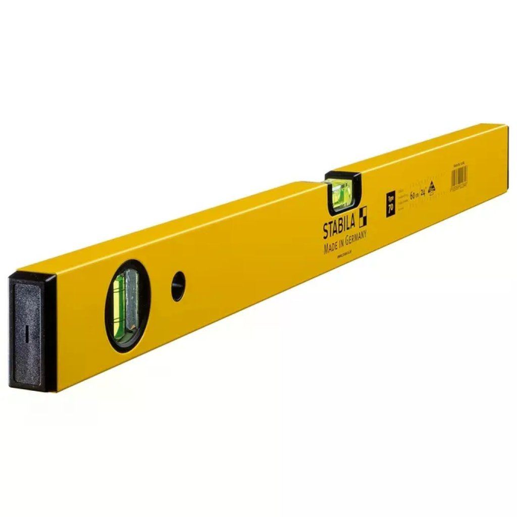 STABILA Livella a Bolla in Alluminio, 60 cm, 2 Bolle