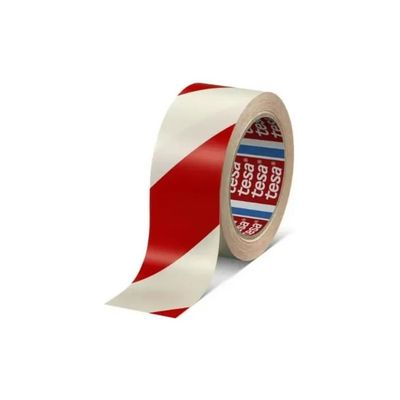 TESA 60760 Nastro segnaletico bianco e rosso, 33 m x 50 mm TESA 60760 Nastro segnaletico bianco e rosso, 33 m x 50 mm