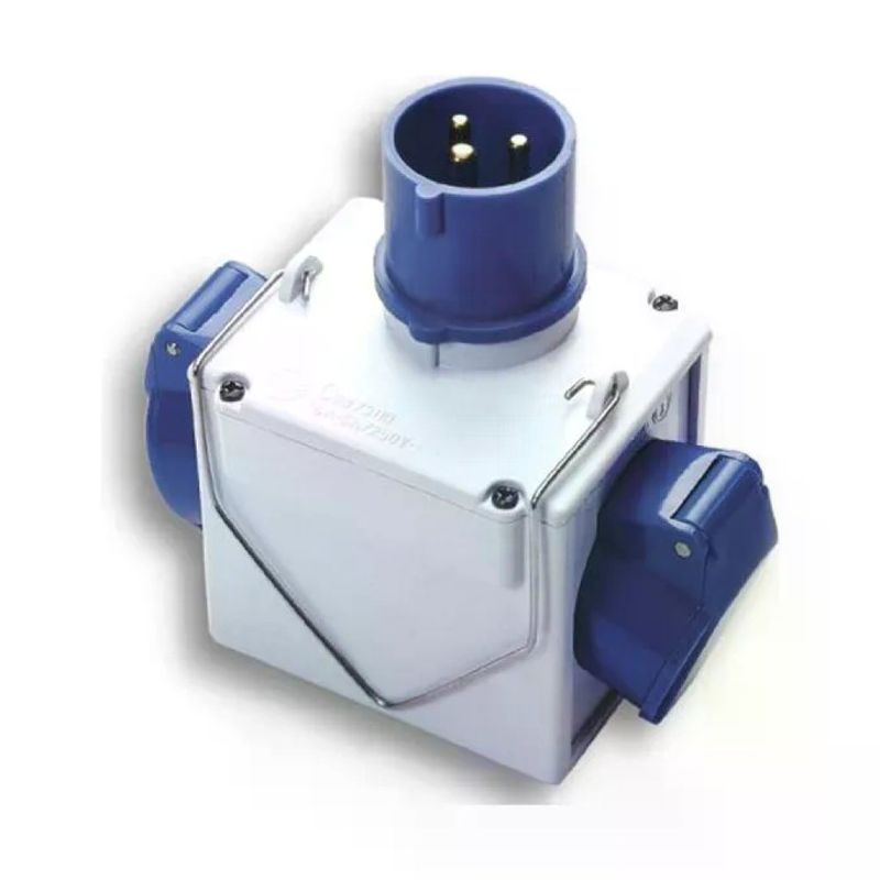 FME Fanton 73110 Adattatore industriale CEE 16A con 2 prese IP44