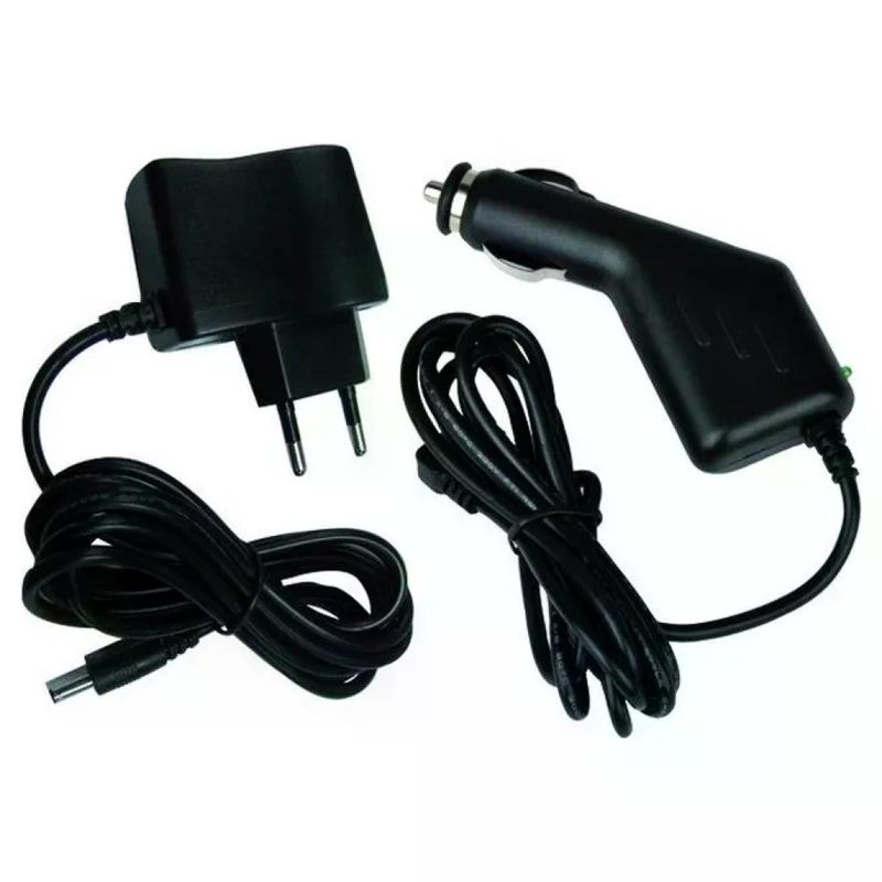 GENERICO Caricabatterie per Torce Piego da Casa e Auto 230V/12V