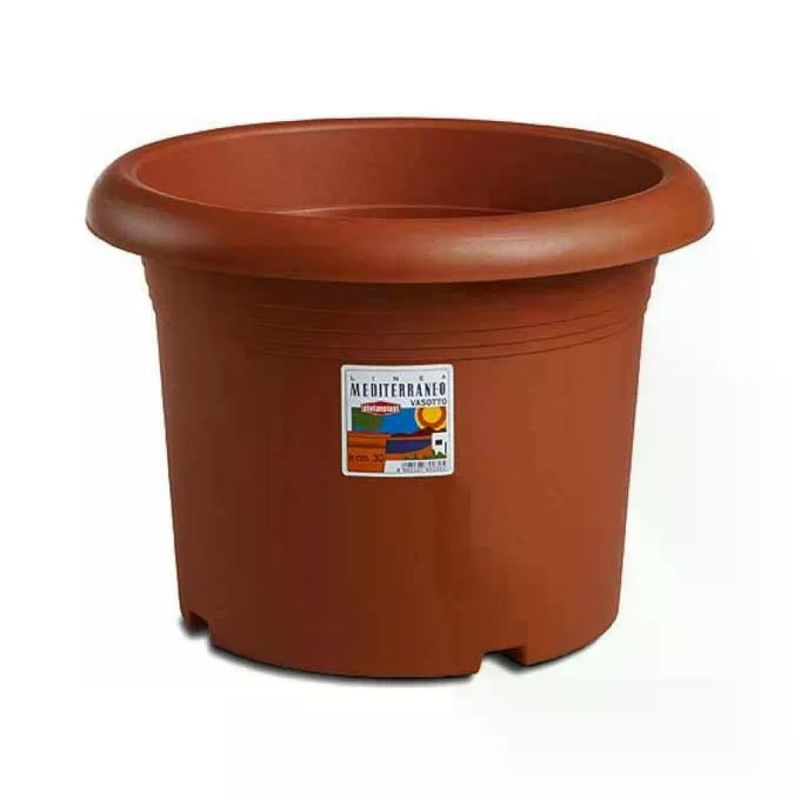 Stefanplast Mediterraneo Vasotto Cilindrico da Giardino 45 cm, 30 L, Terracotta Stefanplast Mediterraneo Vasotto Cilindrico da Giardino 45 cm, 30 L, Terracotta