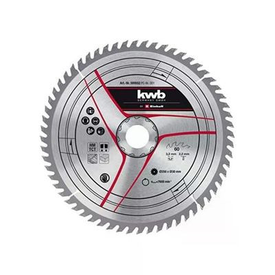 KWB Einhell 49589552 Lama circolare HM-TC 250 mm, 60 denti
