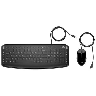 HP Pavilion 9DF28AA Kit Tastiera e Mouse USB Cablati, Nero HP Pavilion 9DF28AA Kit Tastiera e Mouse USB Cablati, Nero