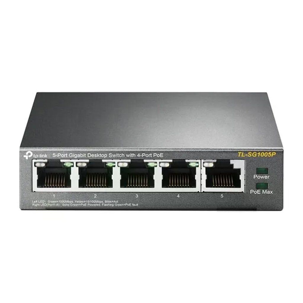TP-Link TL-SG1005P Switch Gigabit PoE a 5 porte, 56 W