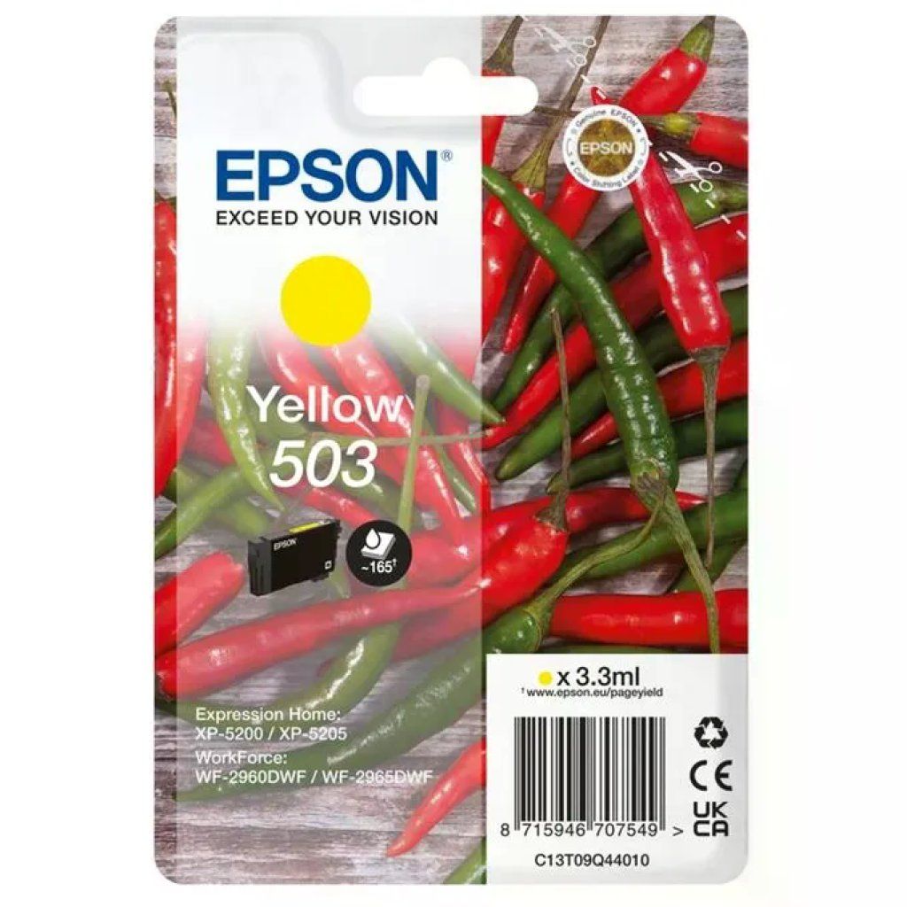 Epson Cartuccia Epson 503 Giallo Originale – Resa Standard Epson Cartuccia Epson 503 Giallo Originale – Resa Standard