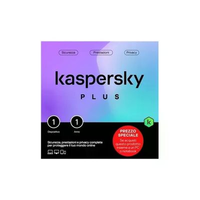 Kaspersky Lab Kaspersky Plus Antivirus con VPN Illimitata – 1 Dispositivo