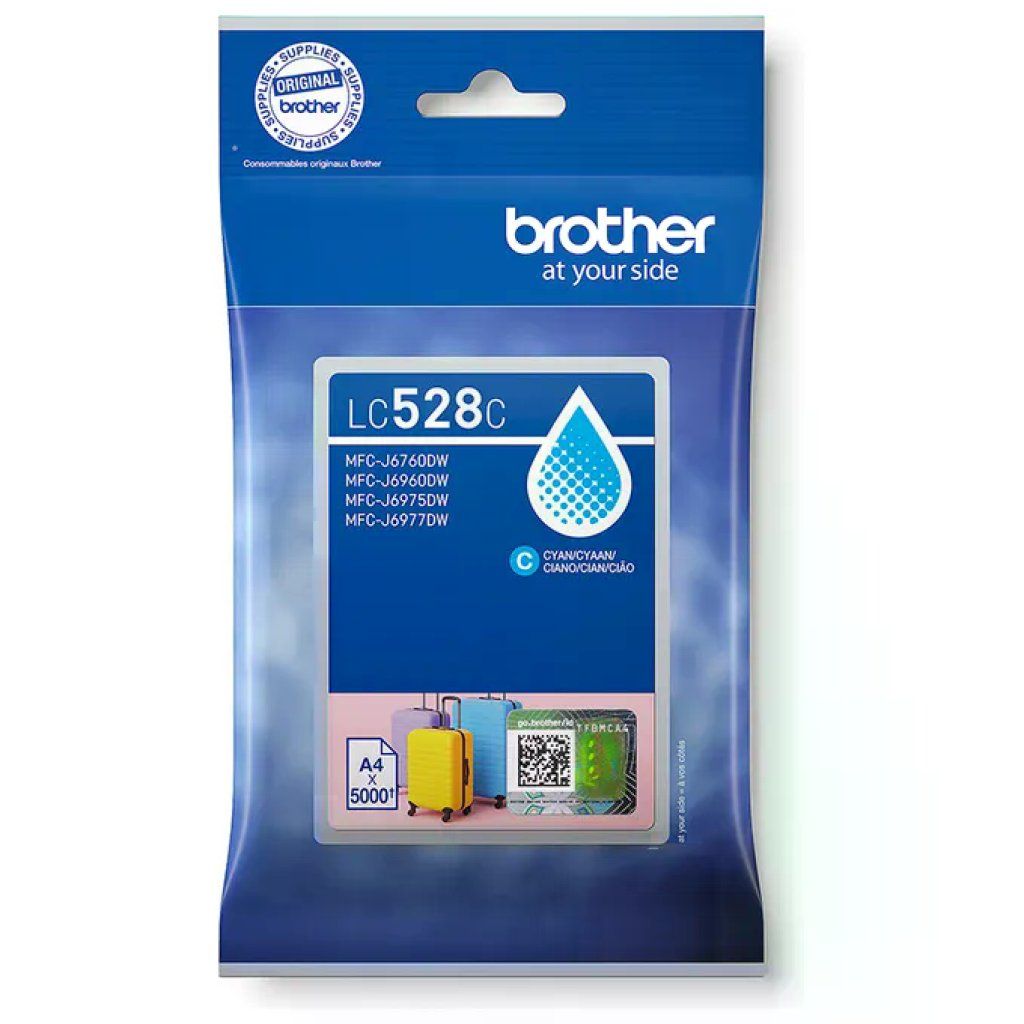 Brother LC528C cartuccia originale ciano, resa fino a 5.000 pagine