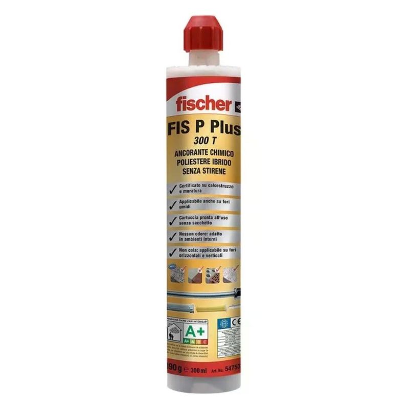 Fischer PE 300 SF Plus Ancorante Chimico Poliestere Senza Stirene, 300 ml
