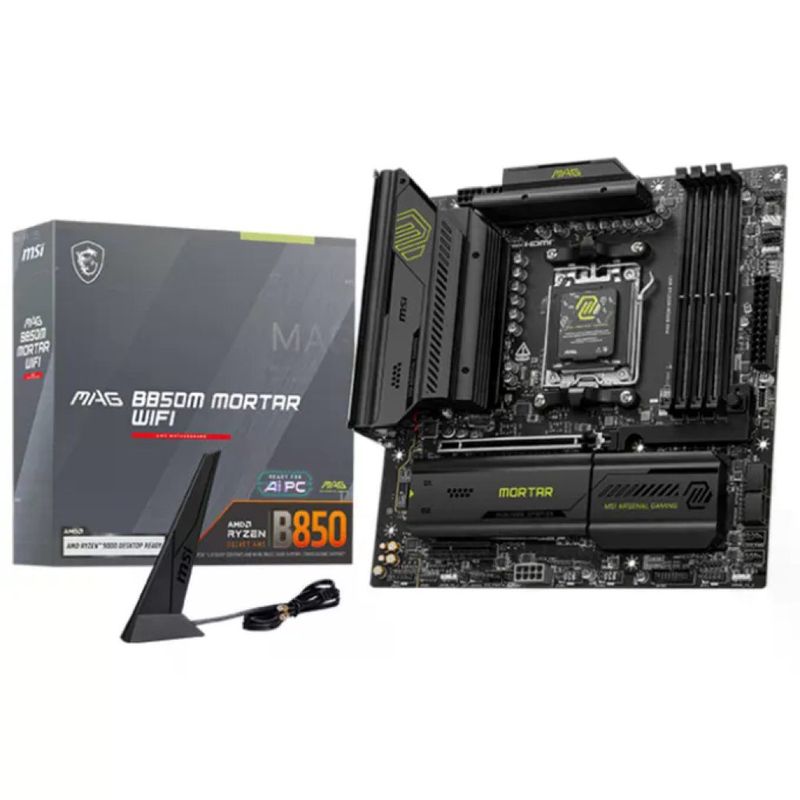 MSI MAG B850M Mortar WiFi – Scheda madre Micro-ATX AM5 MSI MAG B850M Mortar WiFi – Scheda madre Micro-ATX AM5