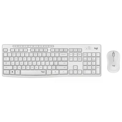 Logitech MK295 Silent Combo Tastiera e Mouse Wireless, Layout Italiano QWERTY, Bianco Logitech MK295 Silent Combo Tastiera e Mouse Wireless, Layout Italiano QWERTY, Bianco