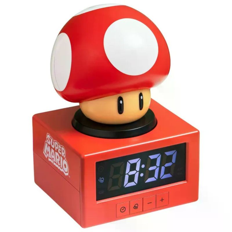 PALADONE Sveglia Digitale Super Mario Super Mushroom 16 cm