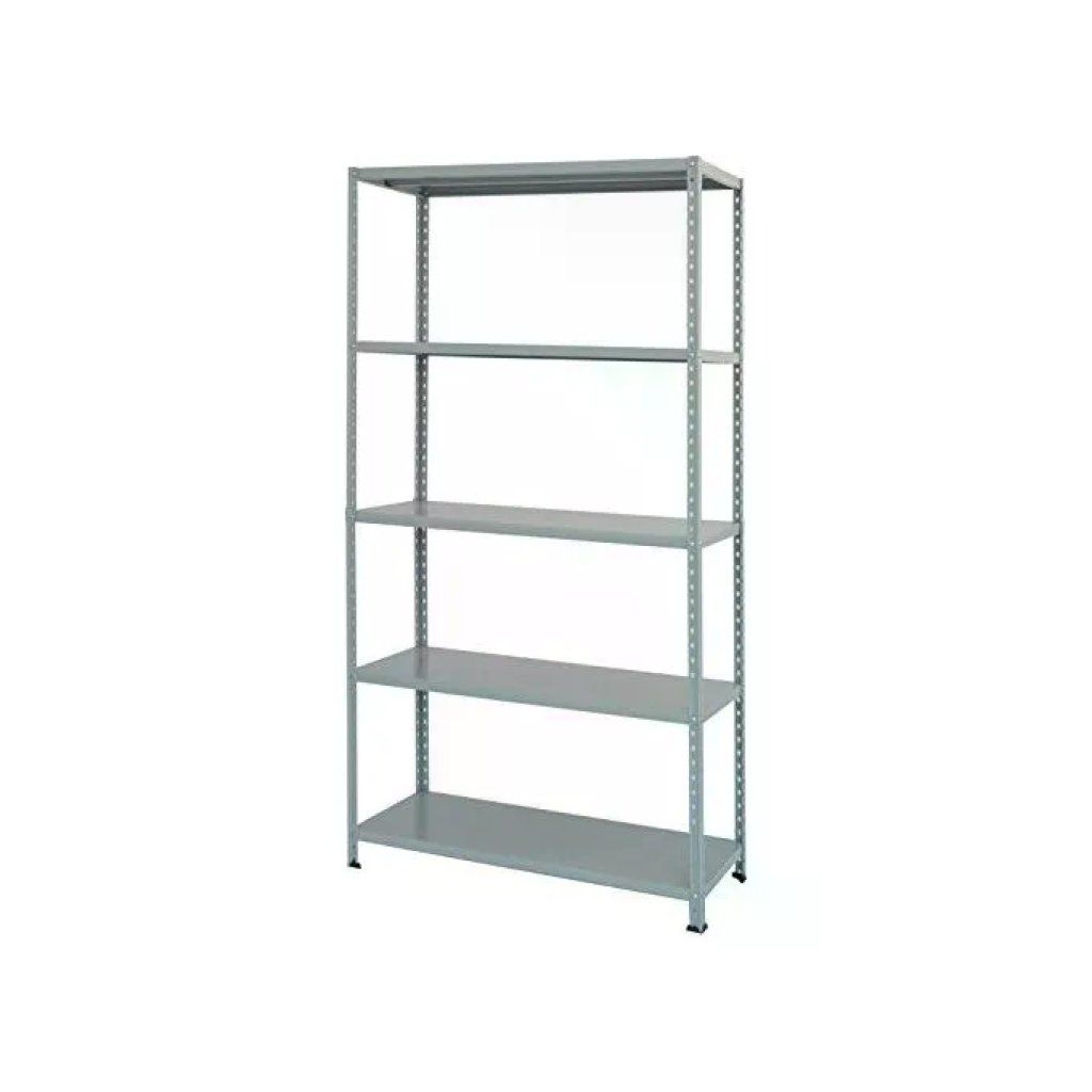 MERCHANDISING Prometal Scaffale componibile in acciaio, 100 × 40 × 186 cm, 5 ripiani, grigio
