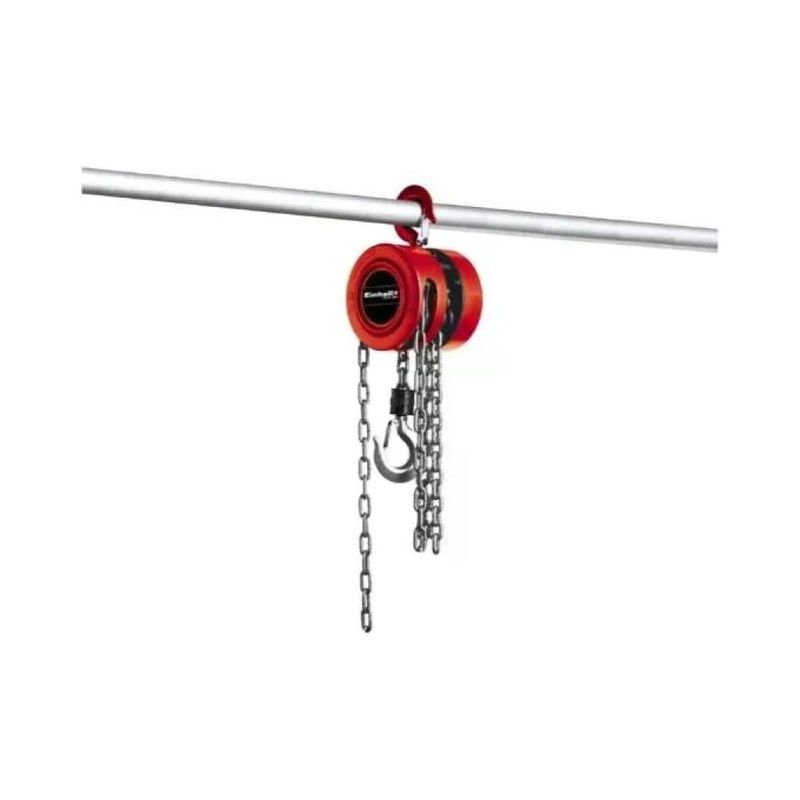 Einhell TC-CH 1000 Paranco a Catena Manuale 1000 kg, Sollevamento 2,5 m
