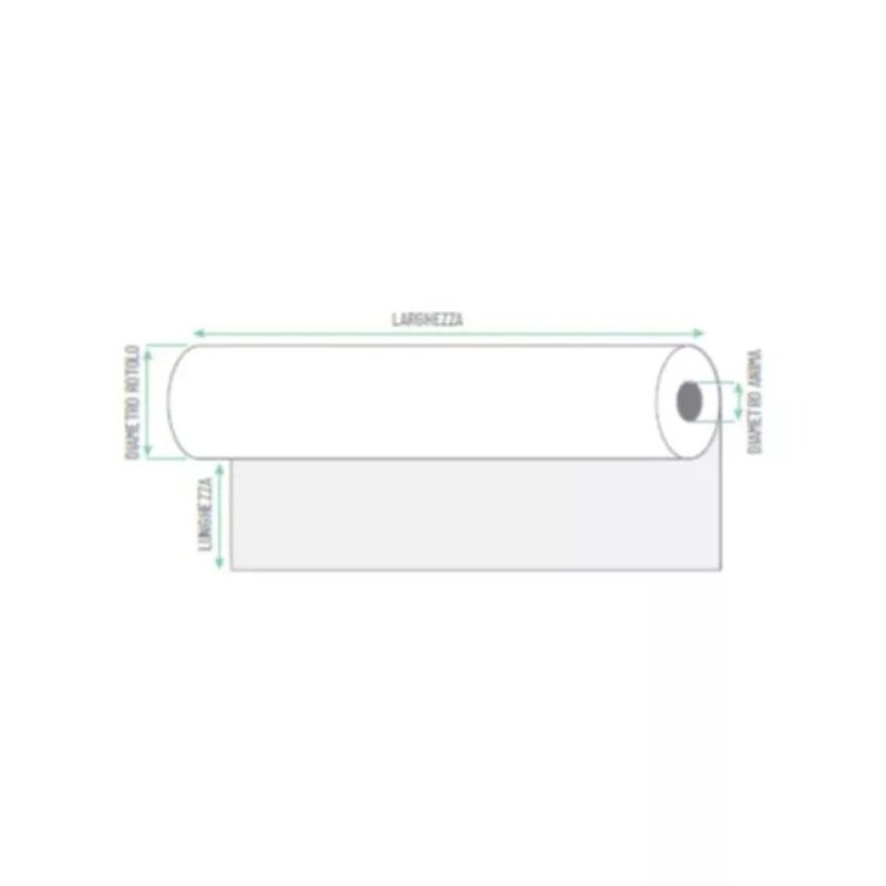 Rotolificio Pugliese – 2 Rotoli di Carta Plotter 90 g/m², 61 cm x 50 m