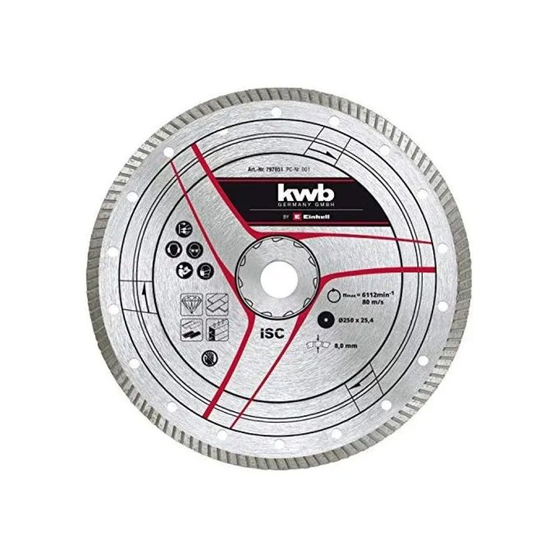 KWB Einhell KWB Disco Diamantato Turbo 250 mm