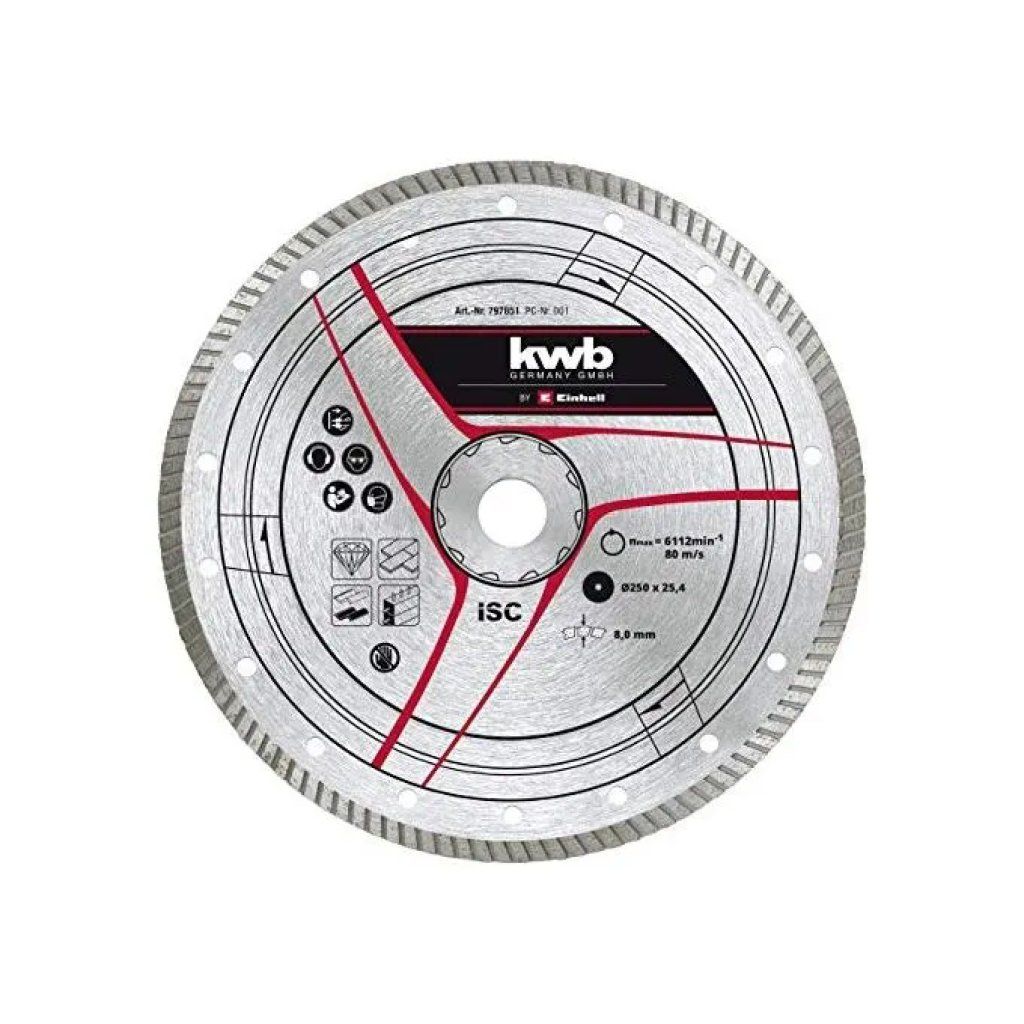 KWB Disco diamantato Turbo 250 mm