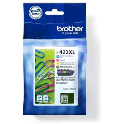 Brother LC422XLVAL Multipack Cartucce Originali XL, Nero e Colori Brother LC422XLVAL Multipack Cartucce Originali XL, Nero e Colori
