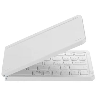 Tech Pop Tastiera Bluetooth Pieghevole QWERTY Bianca Tech Pop Tastiera Bluetooth Pieghevole QWERTY Bianca
