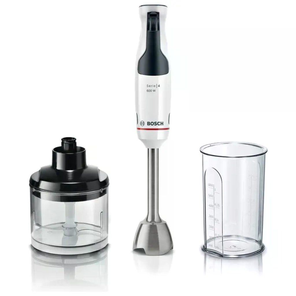 Bosch Serie 4 ErgoMaster MSM4W220 Frullatore a Immersione 600 W con Tritatutto