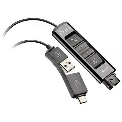 Poly DA85 Adattatore USB-A/USB-C per Cuffie QD Poly DA85 Adattatore USB-A/USB-C per Cuffie QD