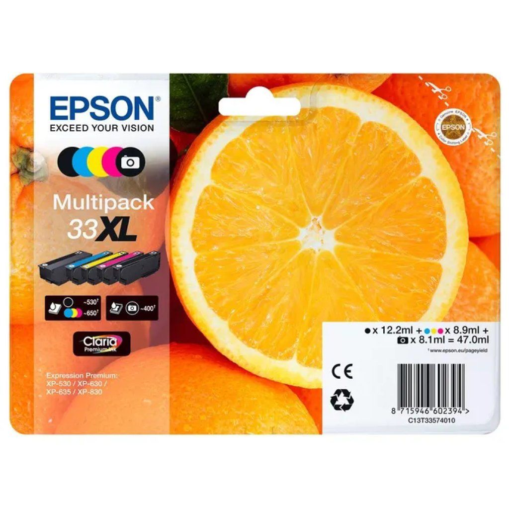 Epson 33XL Multipack Cartucce Originali, Serie Arancia