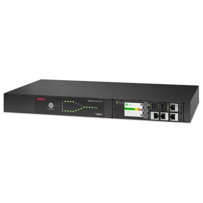 APC AP4423A Interruttore di Trasferimento Automatico Montaggio a Rack 1U 9 prese AC 8x C13 1x C19 APC AP4423A Interruttore di Trasferimento Automatico Montaggio a Rack 1U 9 prese AC 8x C13 1x C19