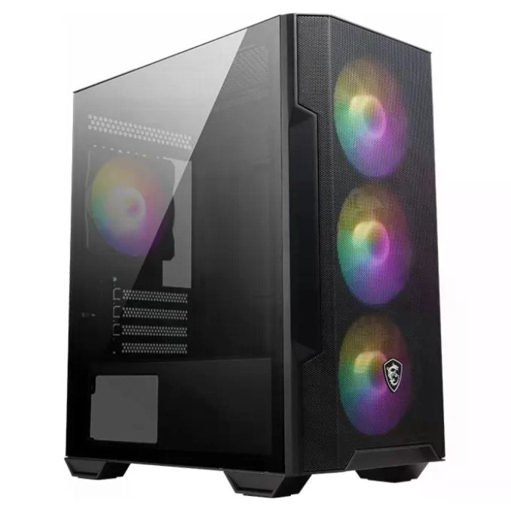 MSI MAG FORGE M100R Case Mini Tower Nero con 4 Ventole ARGB
