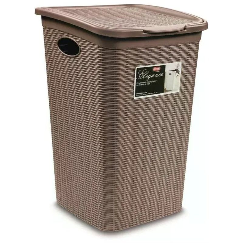 Stefanplast Elegance Portabiancheria 50 L Tortora