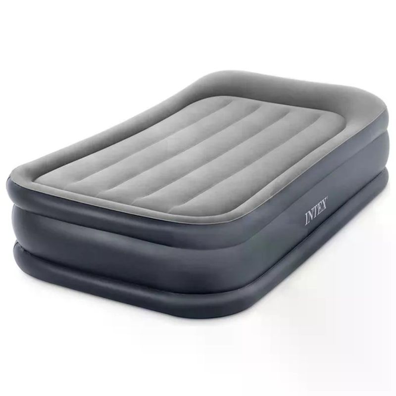 Intex Dura-Beam Pillow Rest Deluxe Materasso Gonfiabile Singolo con Pompa Integrata, 99 × 191 × 42 cm Intex Dura-Beam Pillow Rest Deluxe Materasso Gonfiabile Singolo con Pompa Integrata, 99 × 191 × 42 cm