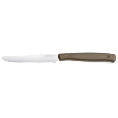 KAIMANO Set 6 Coltelli da Tavola Seghettati Marroni