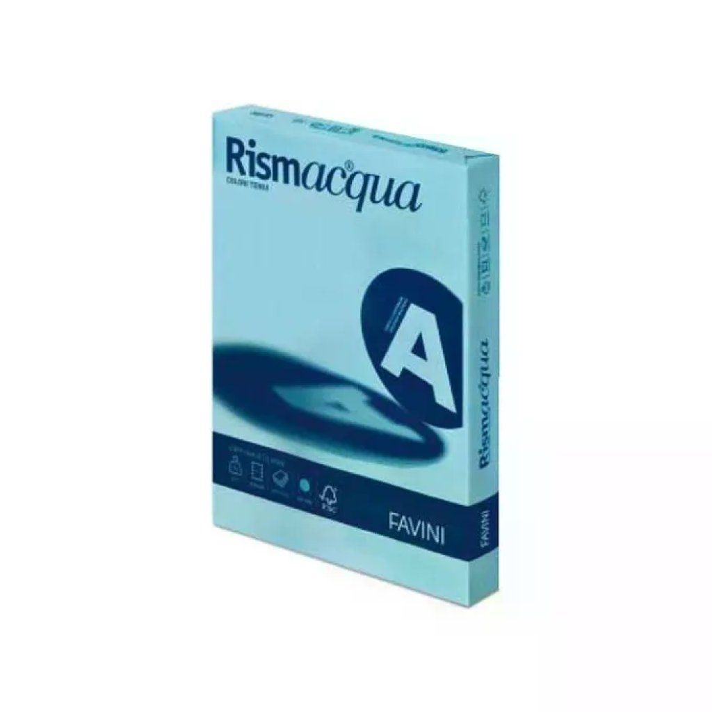CARTOTECNICA FAVINI Favini Rismacqua Carta Colorata Celeste A3, 140 g/m², 200 Fogli