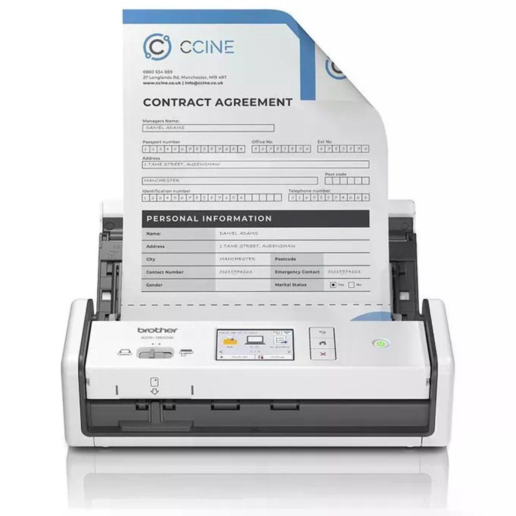 Brother ADS-1800W Scanner Documenti A4 Wireless con ADF Brother ADS-1800W Scanner Documenti A4 Wireless con ADF