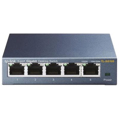 TP-Link TL-SG105 Switch Gigabit Ethernet a 5 porte TP-Link TL-SG105 Switch Gigabit Ethernet a 5 porte