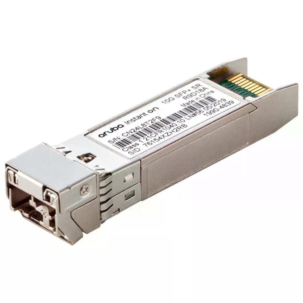 HPE Aruba SFP+ 10G SR – Ricetrasmettitore multimodale LC, portata 300 m
