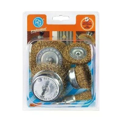 PG Kit 5 Spazzole in Acciaio per Trapano, Gambo 6 mm PG Kit 5 Spazzole in Acciaio per Trapano, Gambo 6 mm
