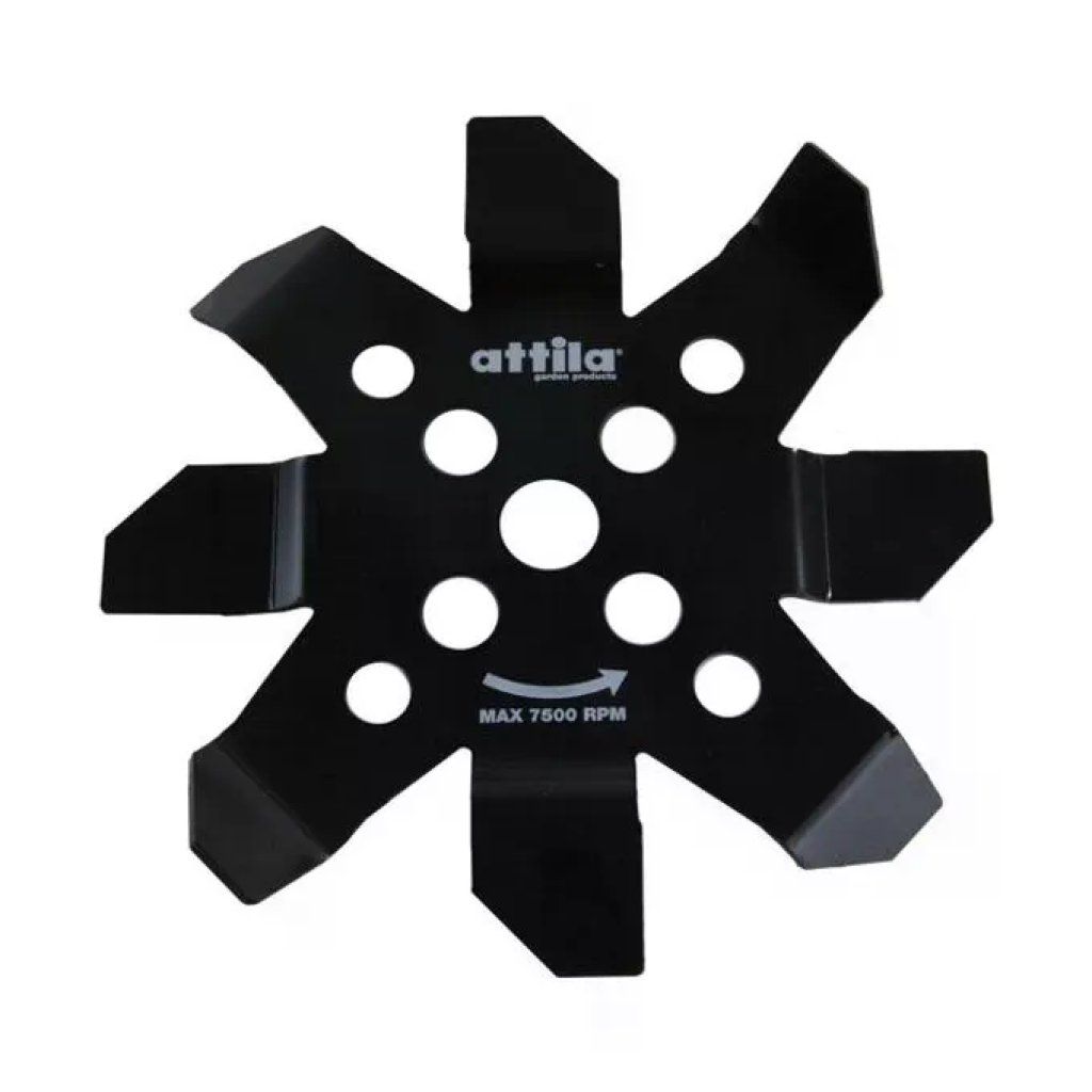 Attila Disco in Acciaio per Decespugliatore, 8 Denti, 250 mm, Foro 25,4 mm, Spessore 3 mm Attila Disco in Acciaio per Decespugliatore, 8 Denti, 250 mm, Foro 25,4 mm, Spessore 3 mm