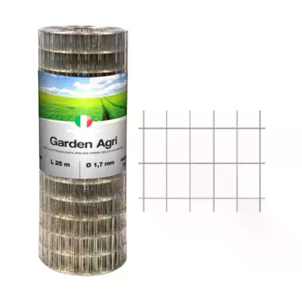 Betafence Garden Agrì – Rete elettrosaldata zincata verde 170 cm x 25 m
