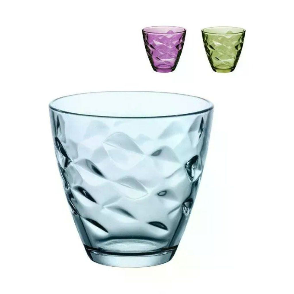 Bormioli Rocco Flora – Set 6 Bicchieri da Acqua Lilla, 26 cl