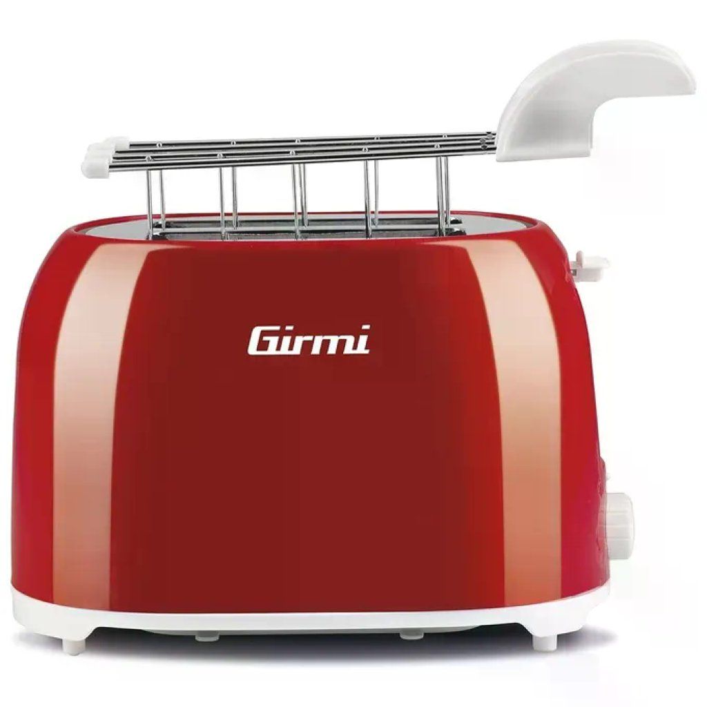 Girmi TP1002 Tostapane Rosso 750 W con Pinze Estraibili Girmi TP1002 Tostapane Rosso 750 W con Pinze Estraibili