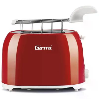 Girmi TP1002 Tostapane Rosso 750 W con Pinze Estraibili