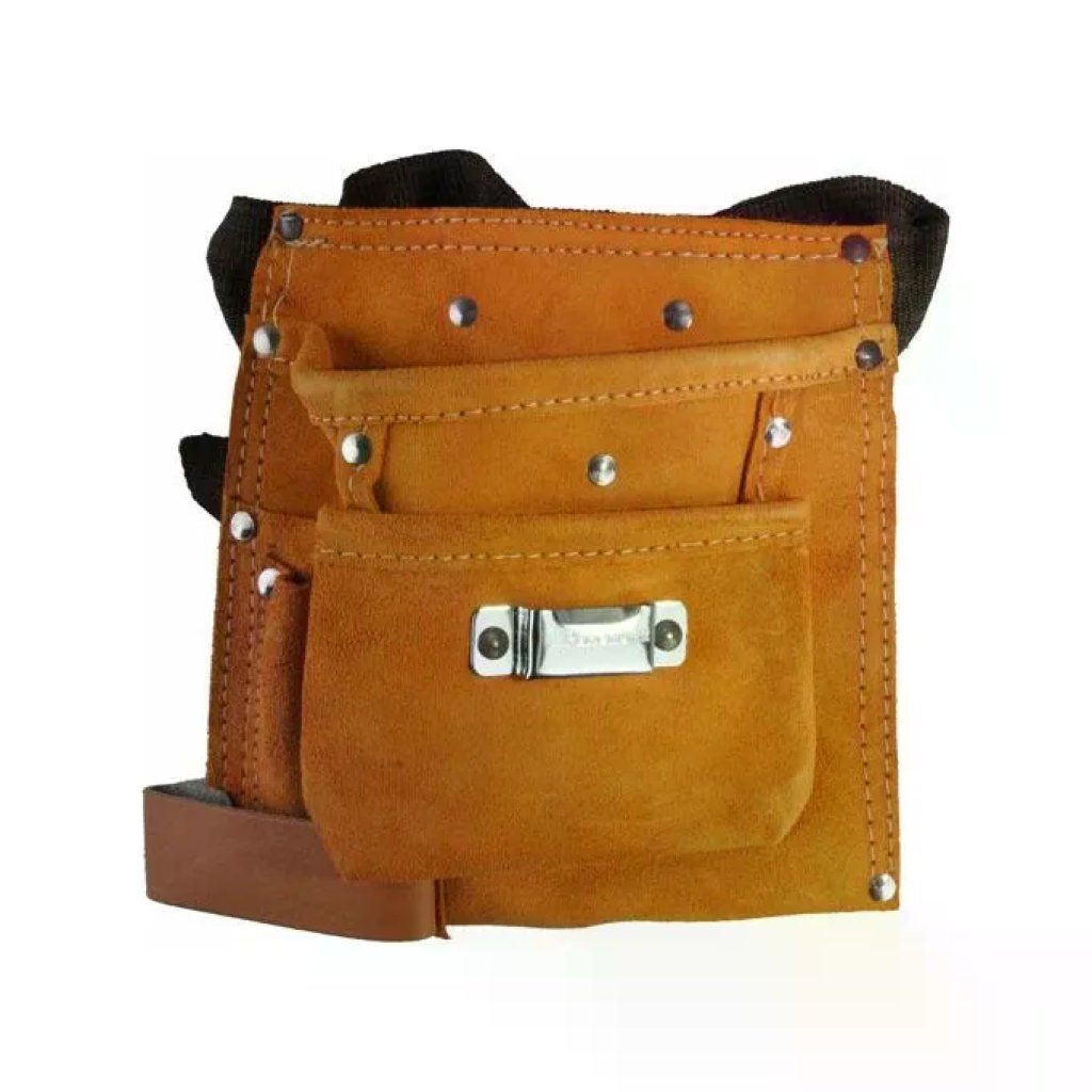 ALTE 03495 Borsa da Carpentiere in Crosta Bovina, 3 Tasche e Cintura Regolabile ALTE 03495 Borsa da Carpentiere in Crosta Bovina, 3 Tasche e Cintura Regolabile