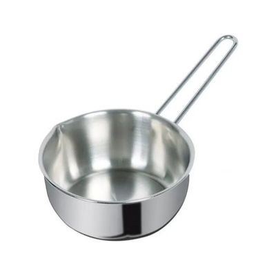 Metalsomma Casseruola in Acciaio Inox 18/10 con Manico, 12 cm