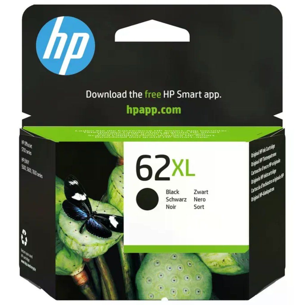 HP 62XL C2P05AE Cartuccia Originale Nero ad Alta Capacità HP 62XL C2P05AE Cartuccia Originale Nero ad Alta Capacità