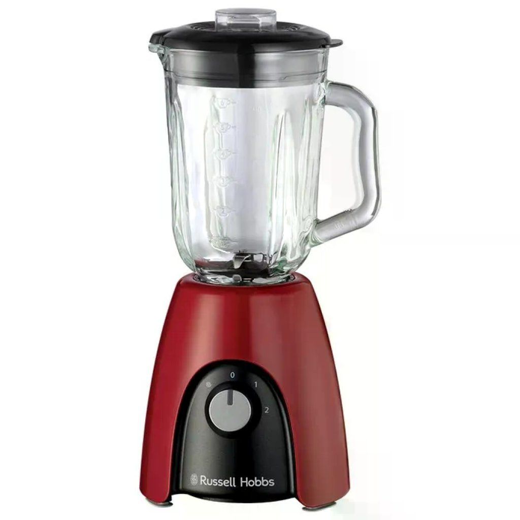 Russell Hobbs Desire 27120-56 Frullatore da Tavolo 650 W, Caraffa in Vetro 1,5 L, Rosso